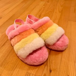 UGG Fluff Yeah Pink/Orange Slipper (BRAND NEW)